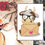 Thumbnail: Diamond Painting cardboard kit full coverage, square sparkles  Love letter DCCF010, Collection D'Art ,12x17 cm (