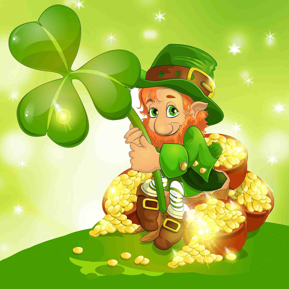 Diamond Embroidery Painting kit full coverage, square sparkles Leprechaun DE7067, Collection D'Art