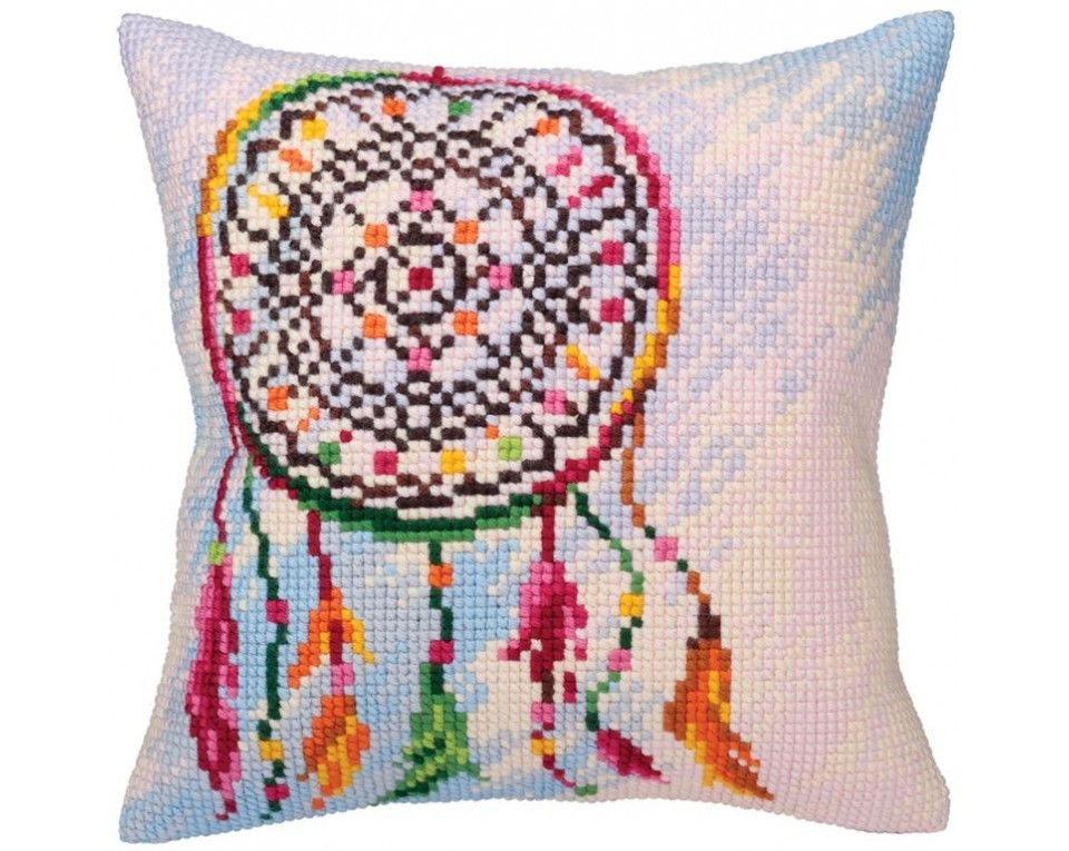 Cushion cross stitch printed kit needlepoint Dreamcatcher 5365, Collection D'Art
