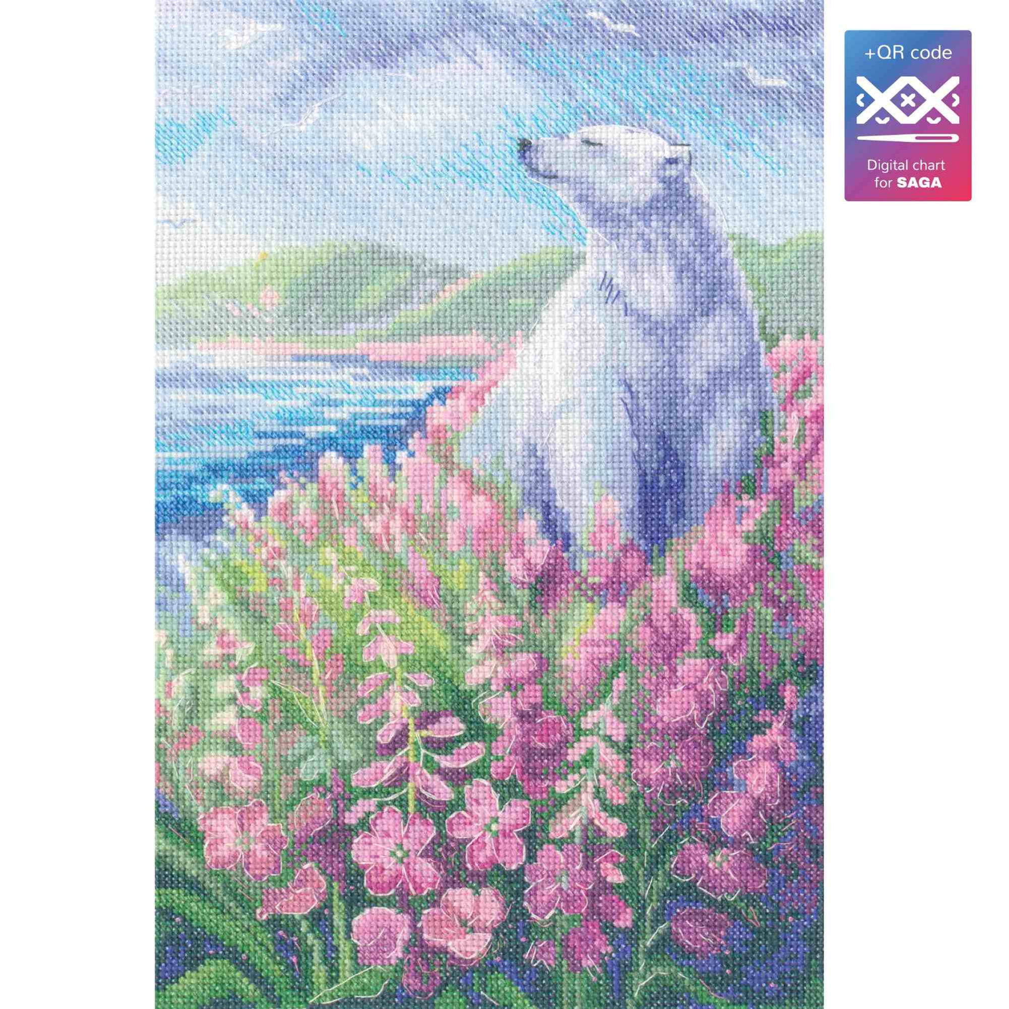 RTO counted cross stitch kit Arctic summer M972, DMC, Zweigart
