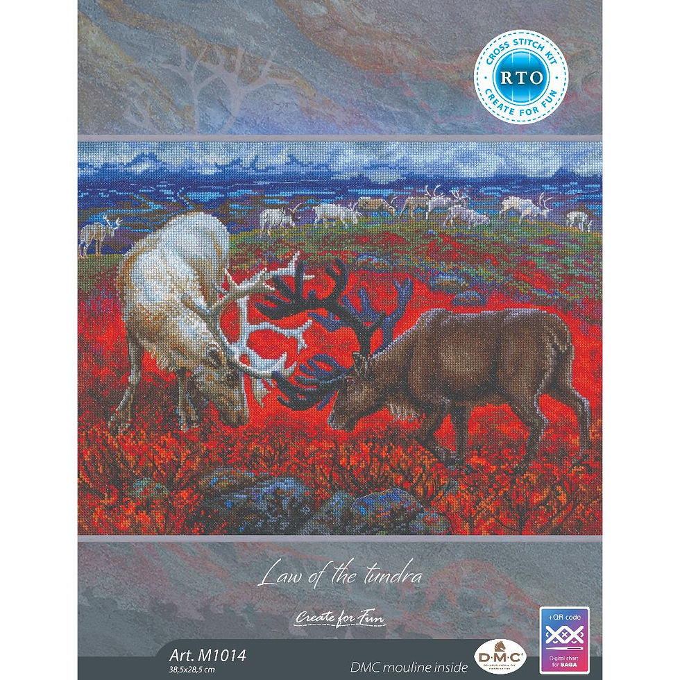 RTO counted cross stitch kit   Law of the tundra M1014  Animals landscape
