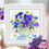 Thumbnail: RTO counted cross stitch kit Pansies M053, DMC, Zweigart