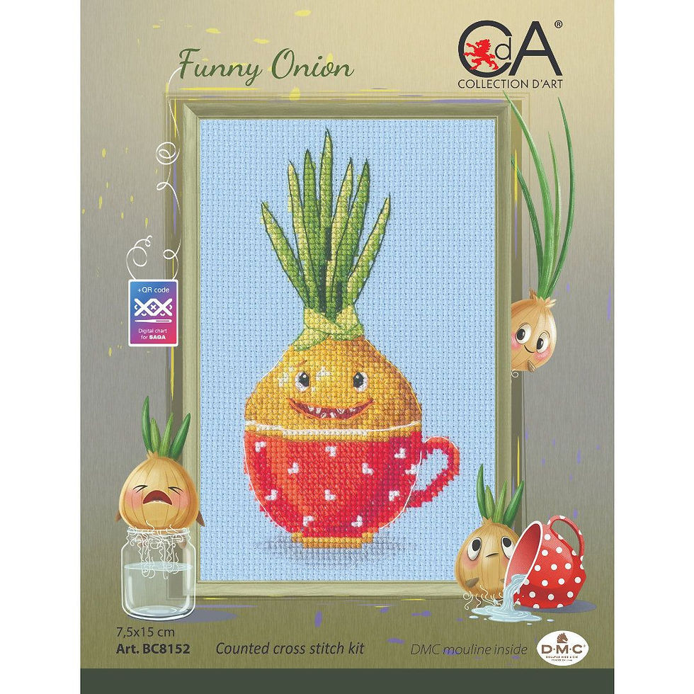 Collection D’Art counted cross stitch kit Funny onion