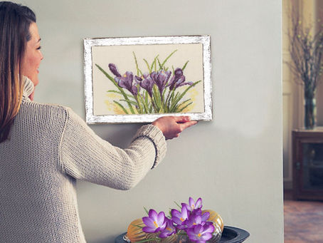 RTO counted cross stitch kit violets