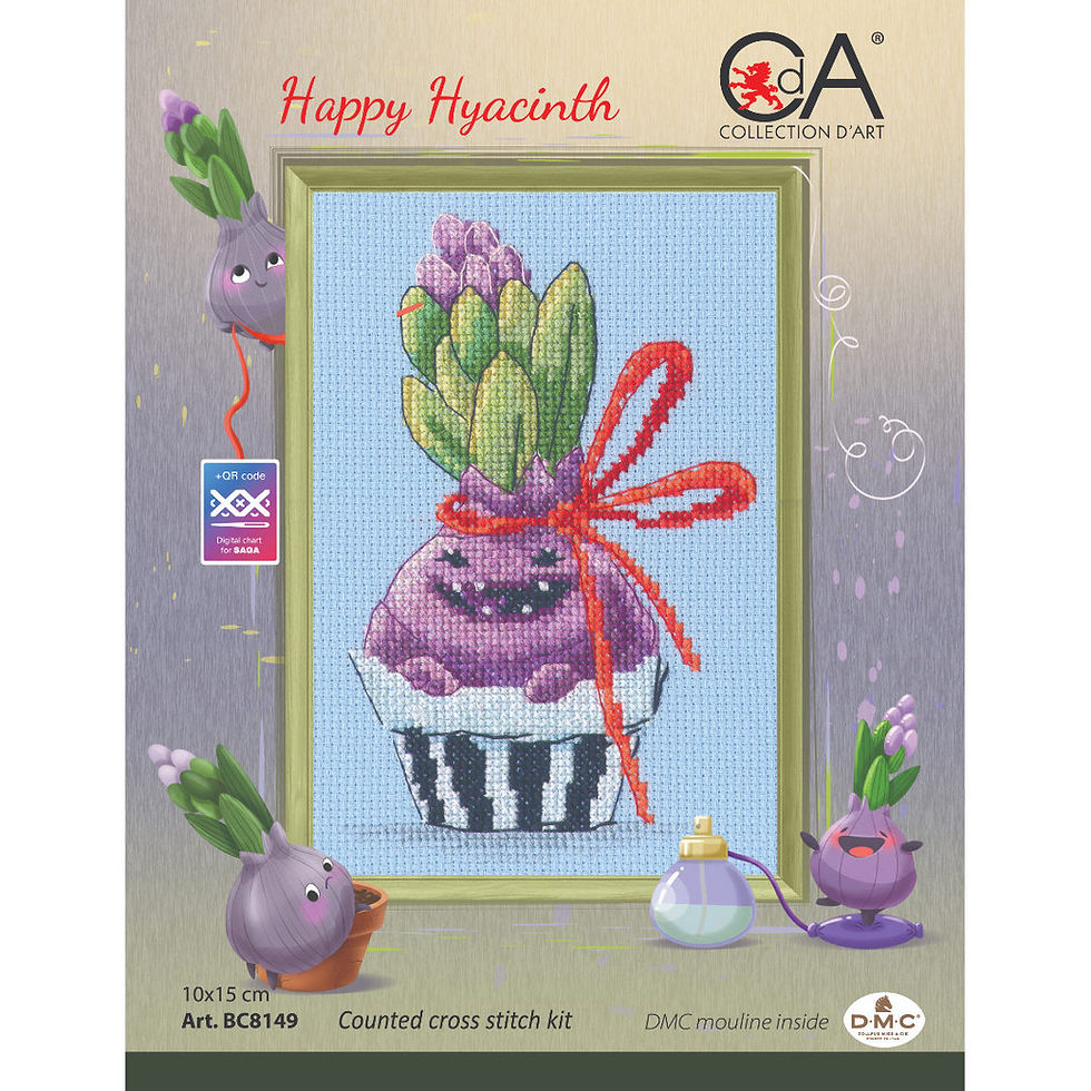 Collection D’Art counted cross stitch kit Happy Hyacinth