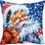 Thumbnail: Cushion cross stitch printed kit needlepoint Christmas Santa 5353, Collection D'Art