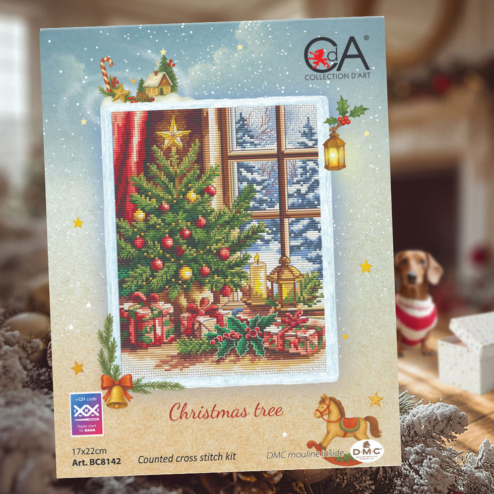 Thumbnail: Collection DArt counted cross stitch kit Christmas Tree Gifts