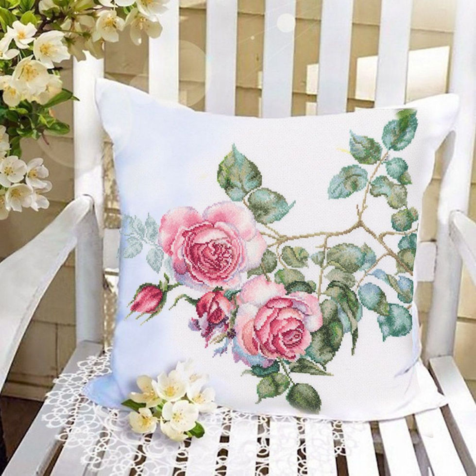 Thumbnail: RTO counted cross stitch kit Tender roses CU075