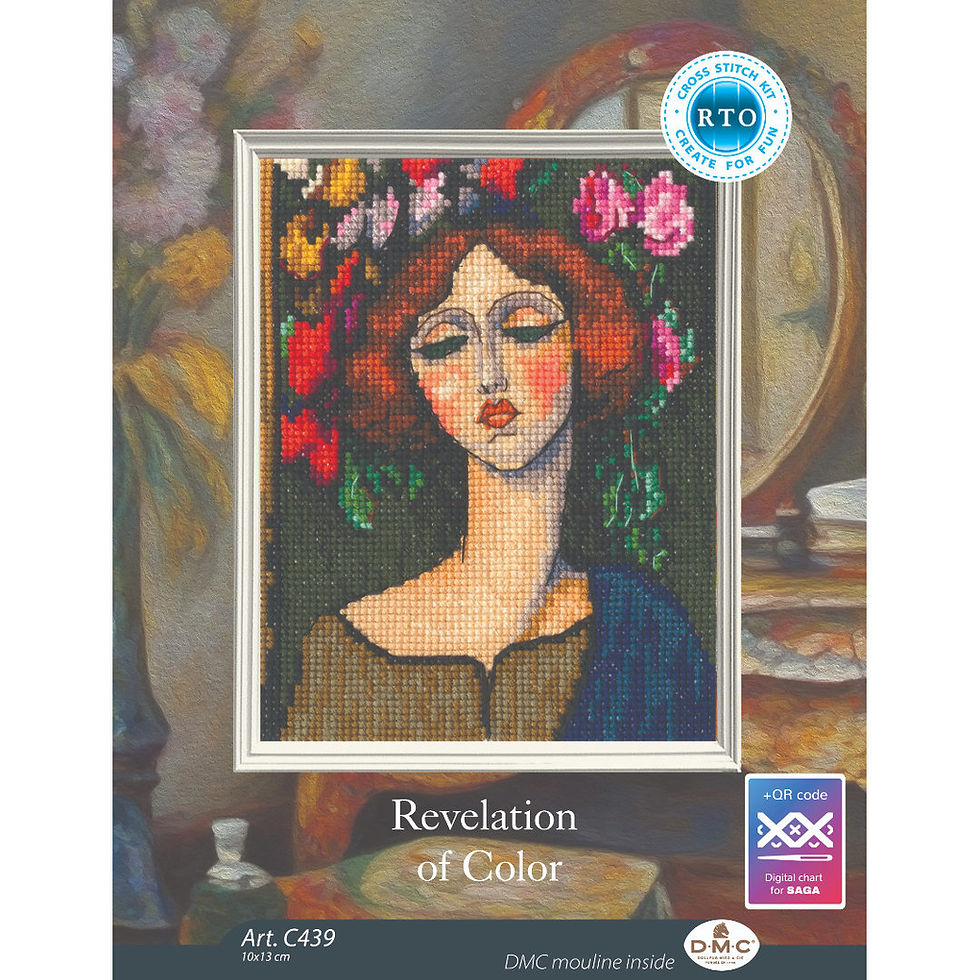 RTO Counted Cross Stitch Kit Romantic woman C439 Revelation of Colo