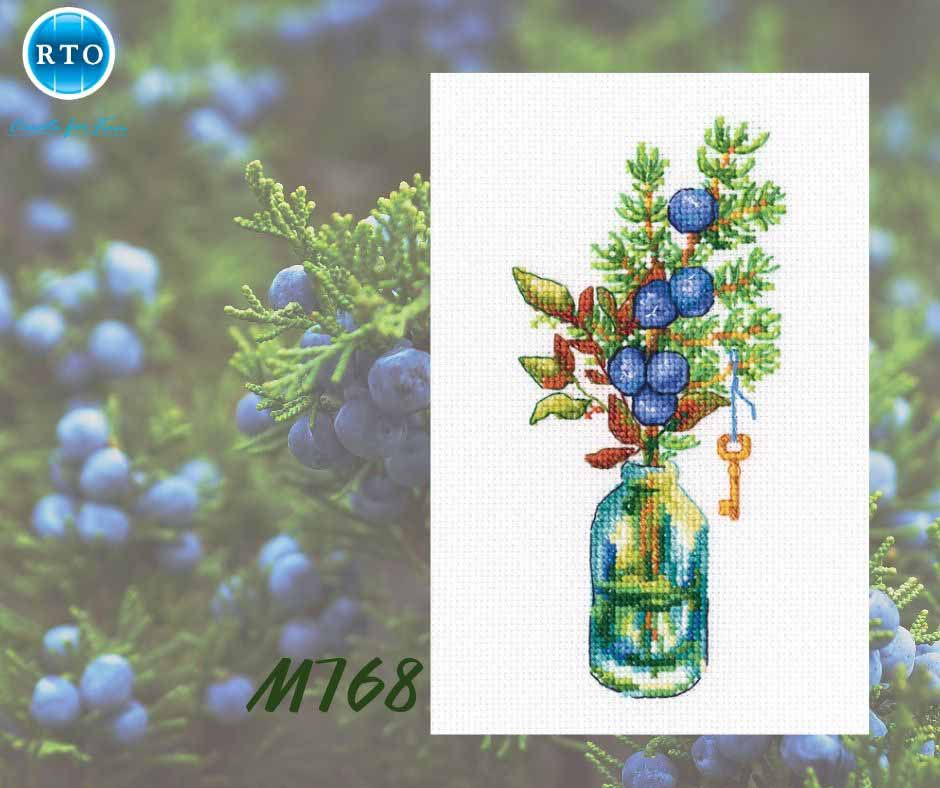 Thumbnail: RTO Counted cross stitch kit Forest buttonholes C322, DMC, Zweigart