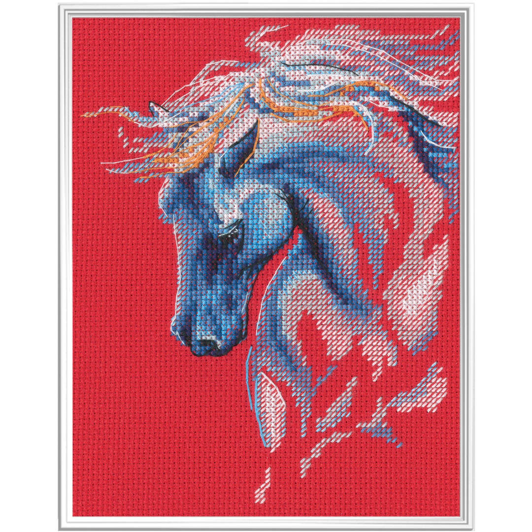 RTO Counted Cross Stitch Kit Black Horse M1077 “Freedom and Beauty