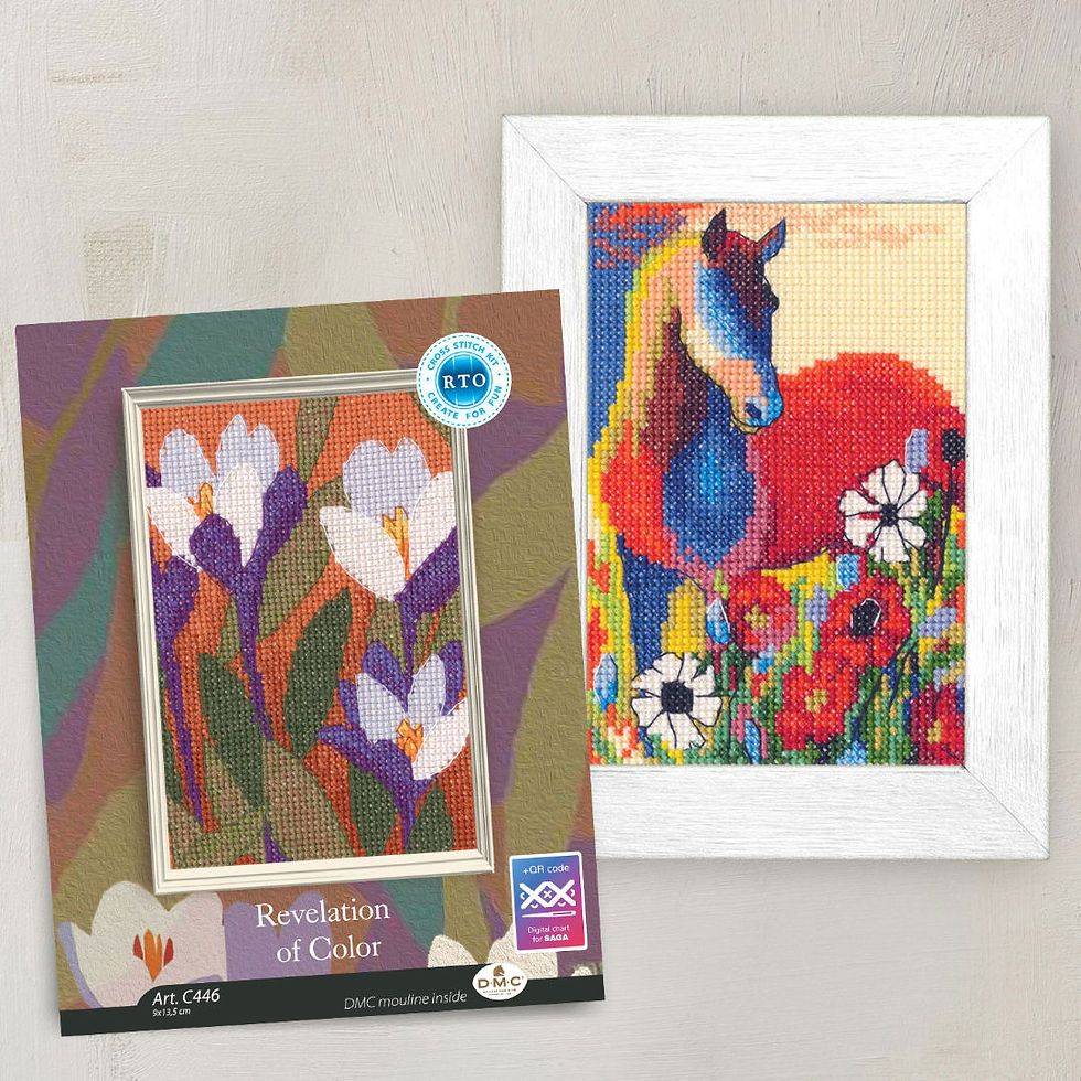 Thumbnail: RTO Counted Cross Stitch Kit Colorful Horse C447 Revelation of Color