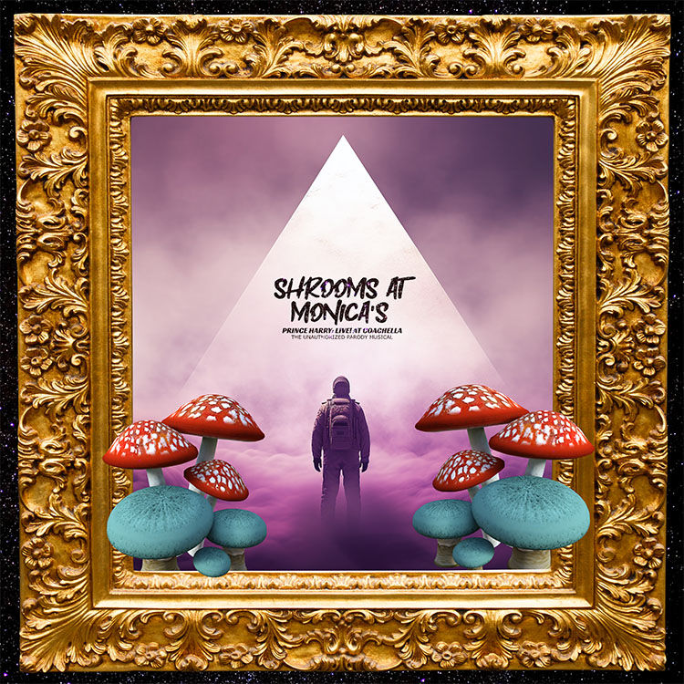 Cover art for Chris Chianesi's "Shrooms at Monica's" from "Prince Harry: Live! At Coachella."