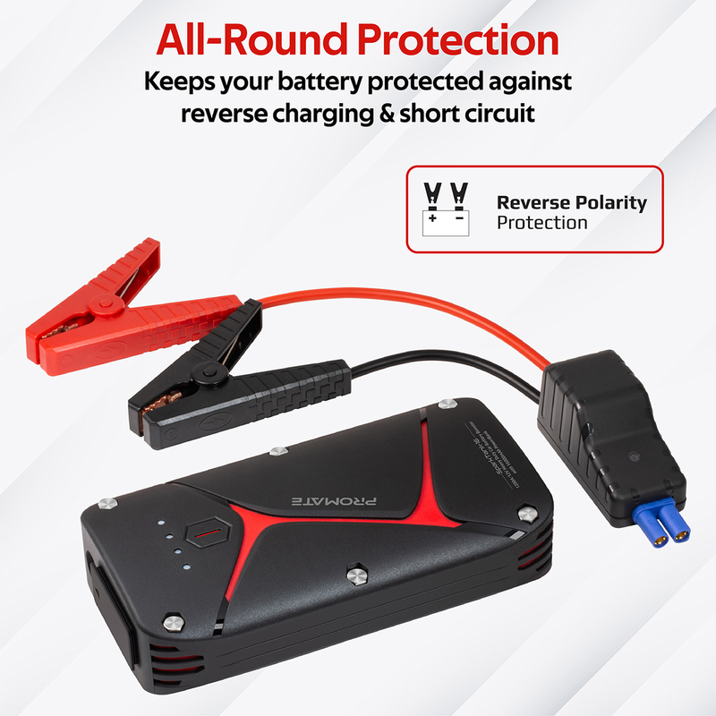 Thumbnail: Promate 1200A/12V Car Battery Booster with 16000mAh PowerBank SparkTank-16