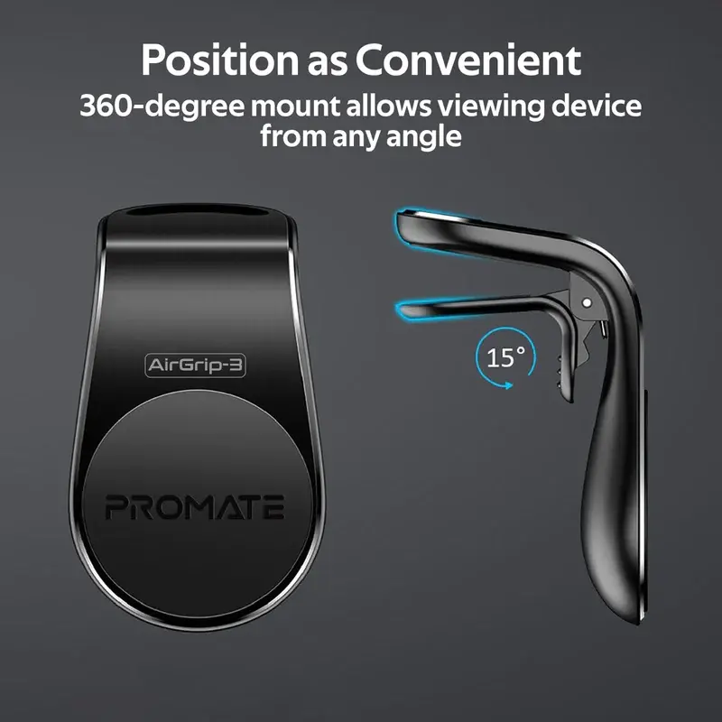 Thumbnail: Promate 360° Air Vent Magnetic Holder AirGrip-3