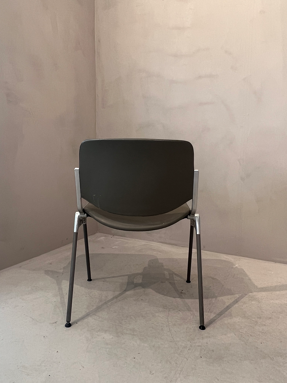Thumbnail: Grey leather Castelli chairs