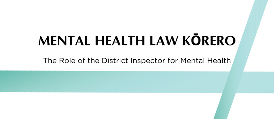 MENTAL HEALTH LAW KŌRERO