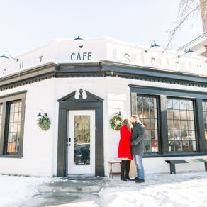 Jack and Stephanie's Wilmington Winter Wonderland Engagement