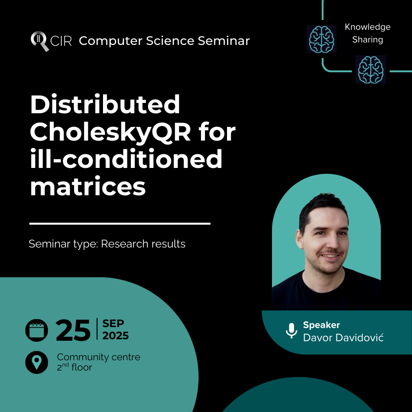 Computer Science seminar: Distributed CholeskyQR for ill-conditioned matrices