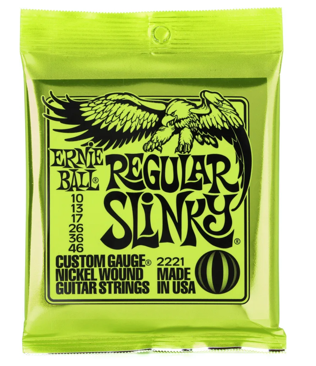 Ernie Ball 2221 Regular Slinky Electric Guitar Strings - .010-.046