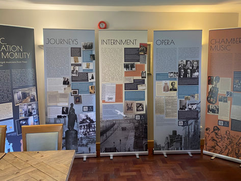 Mobile exhibition and presentation at Dartington Music Summer School
