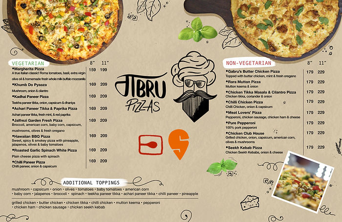menu design india
