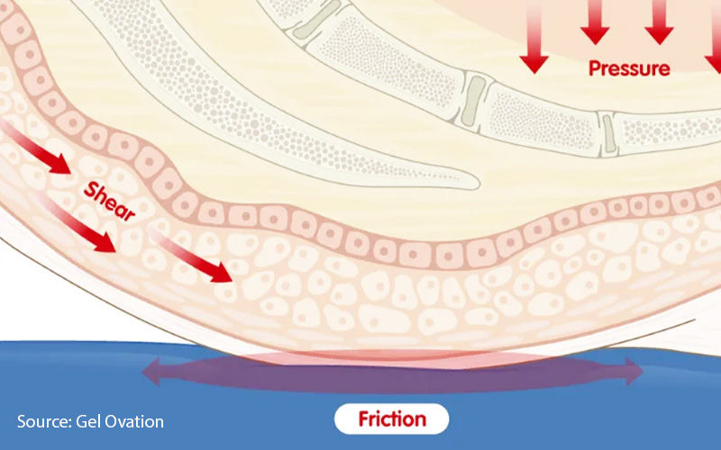 Illustration of shear and friction explained