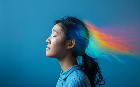 Visual representation of brain activity changes during a hypnotic state