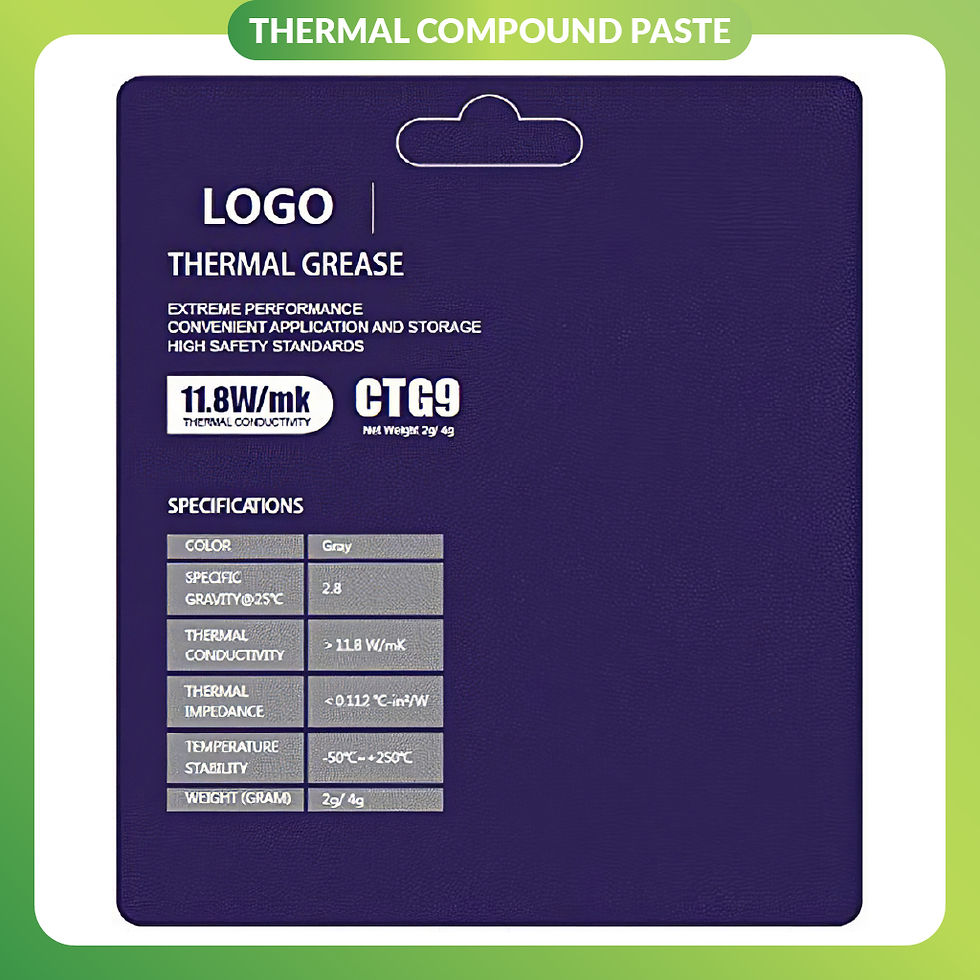 Thumbnail: Dracaena 8.5W/mk Thermal Compound Paste (4Gram), Carbon Based High Performance