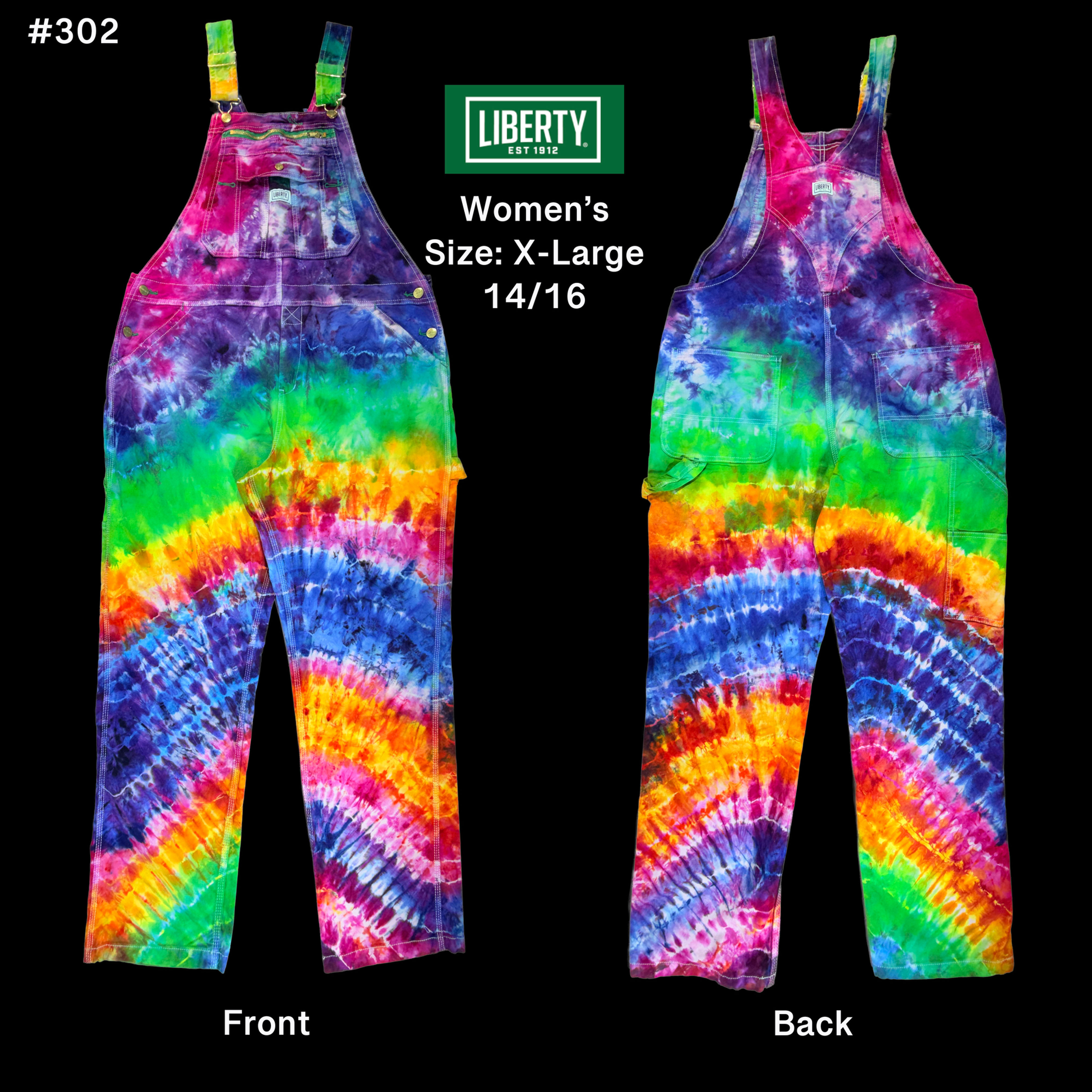 Women's XL Rainbow Bibs