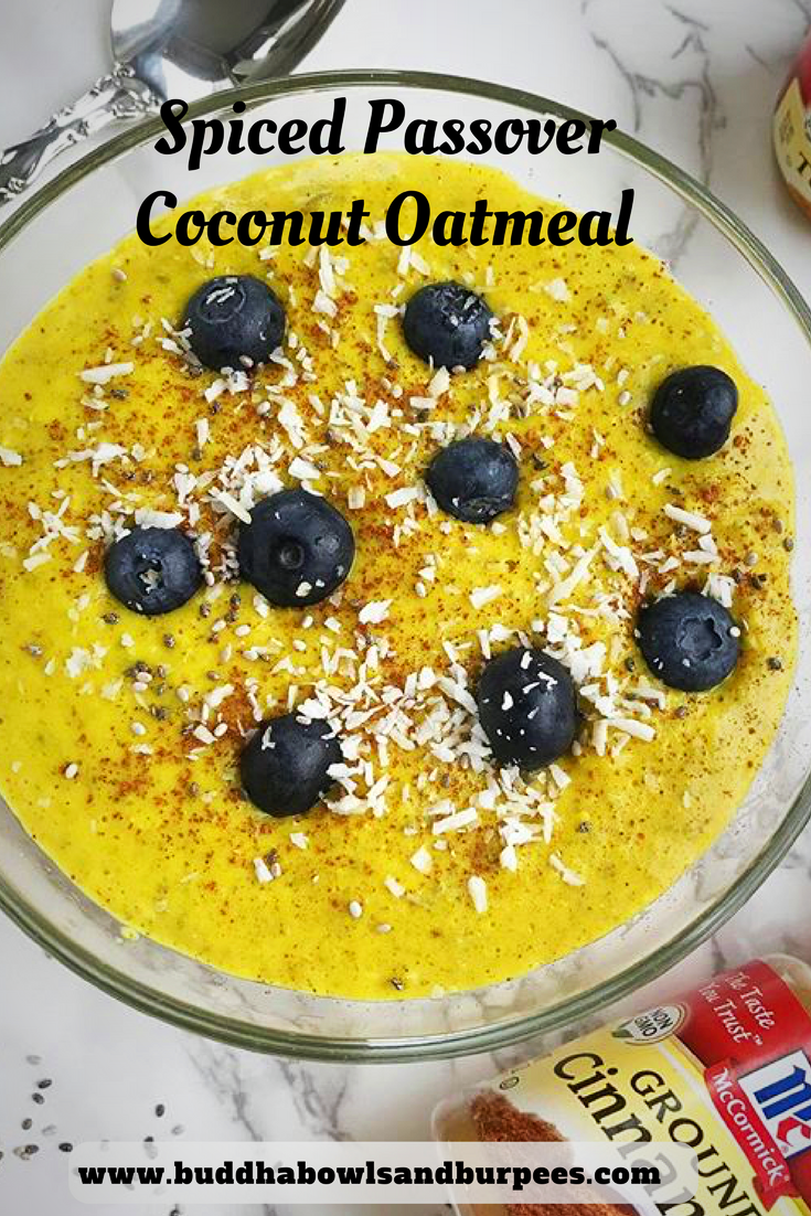 Spiced Passover Coconut Oatmeal