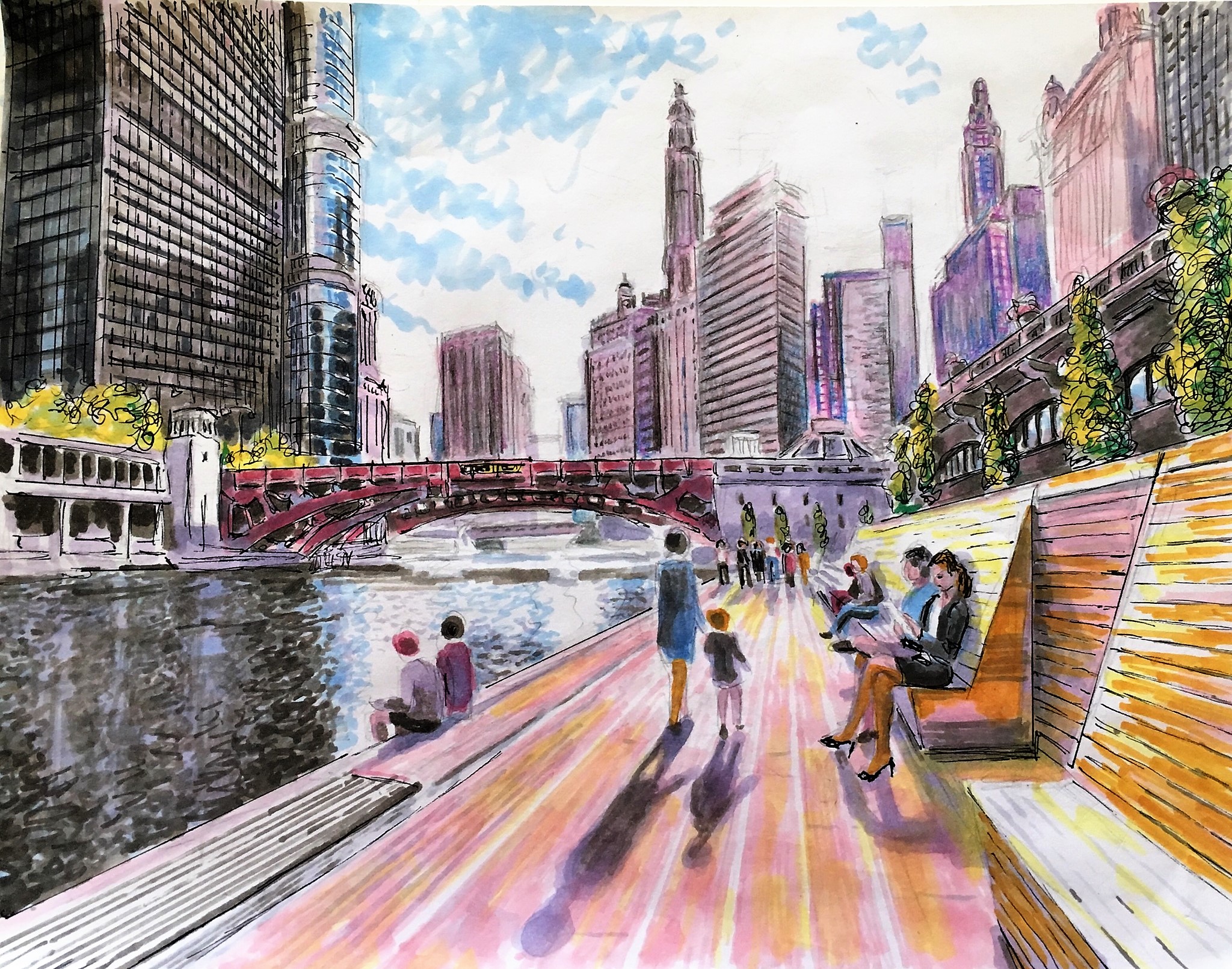 Riverwalk, Chicago