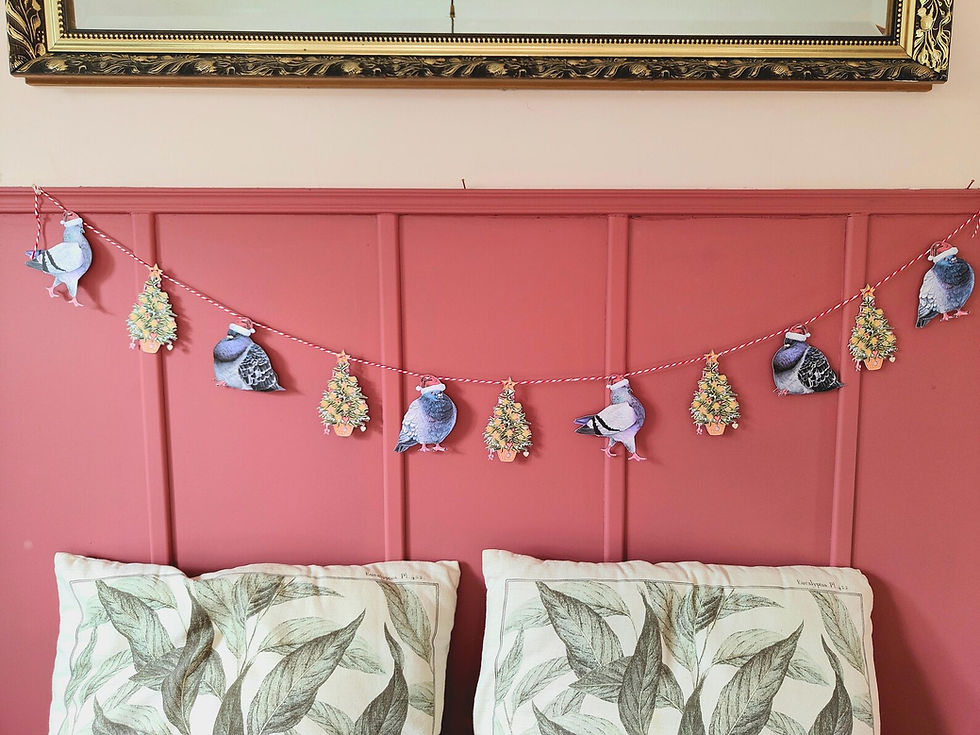 Thumbnail: Christmas Pigeon Garland/Bunting