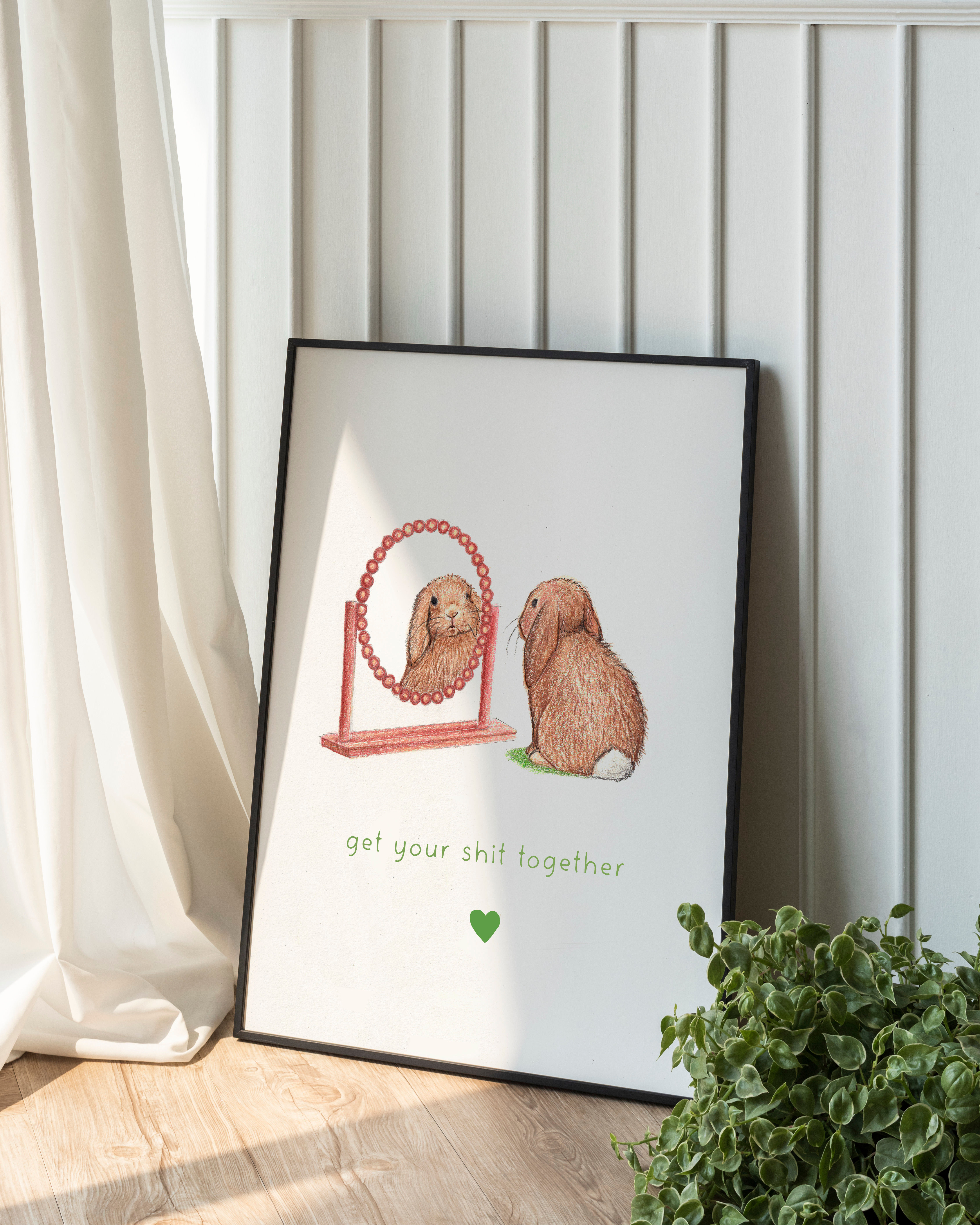Funny Rabbit Art Print