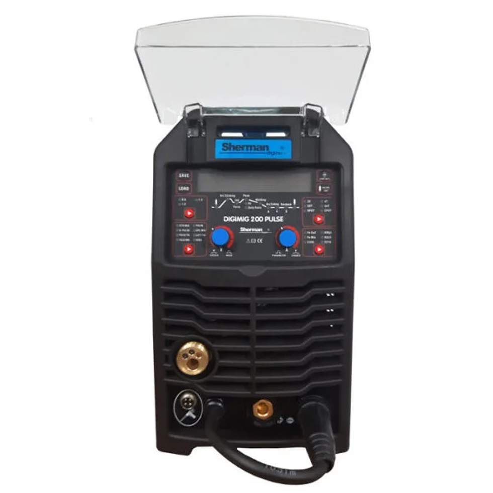 Thumbnail: Sherman DIGIMIG 200 Pulse Welder Inverter 200A MIG MAG MMA TIG VRD Welding Set