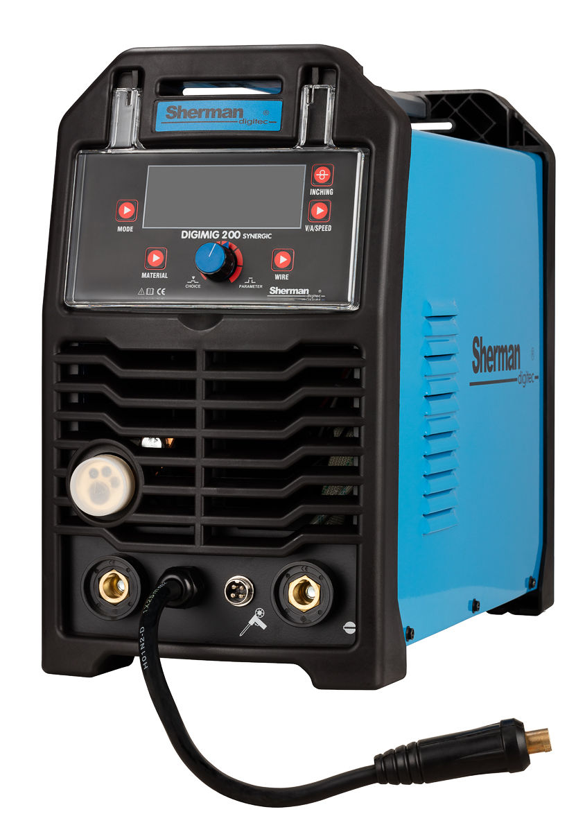Thumbnail: Sherman DIGIMIG 200 Synergic Welder Inverter MMA DC TIG Lift IGBT + Spool Gun