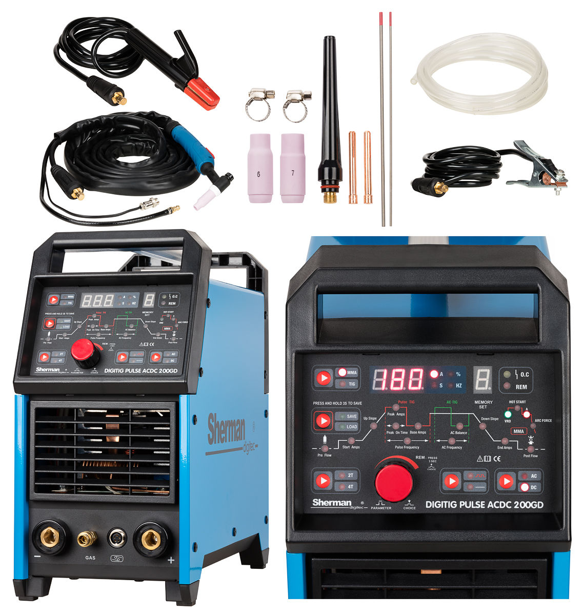 Sherman DIGITIG 200GD AC/DC Pulse Welder Inverter