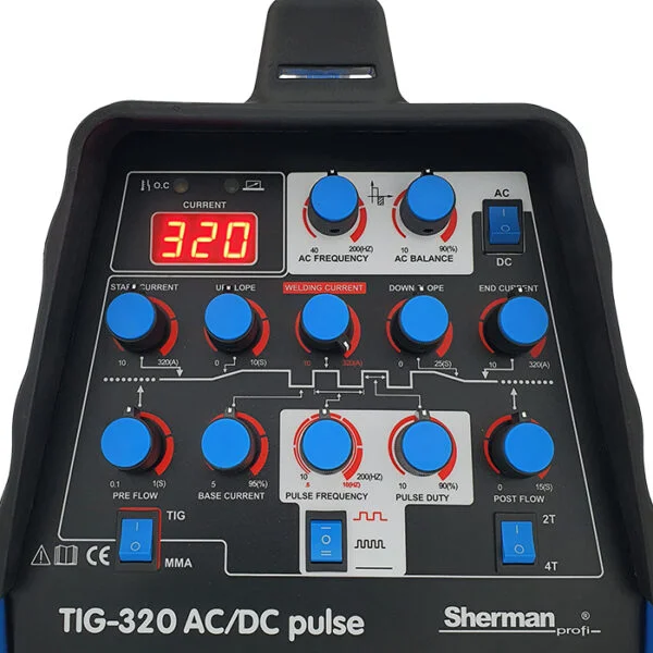 Thumbnail: Sherman TIG 320 ACDC Pulse Welding Set WS-7,5LT Water Cooler and TIG Trolley