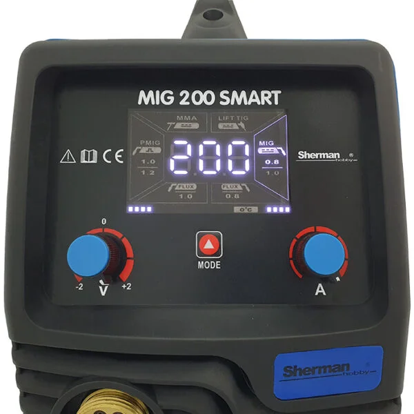 Thumbnail: Sherman MIG 200 SMART Synergic Inverter Welder MIG MMA TIG Lift Brazing
