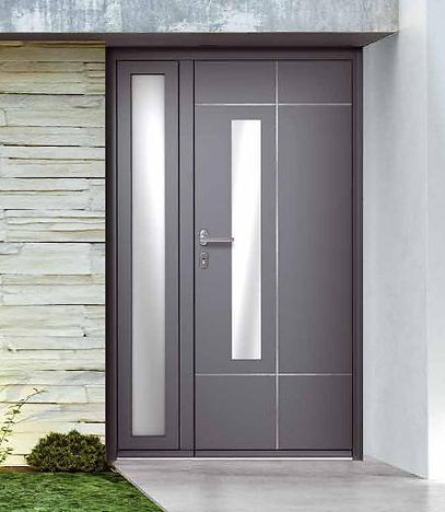 portes d'entree aluminium sur mesure