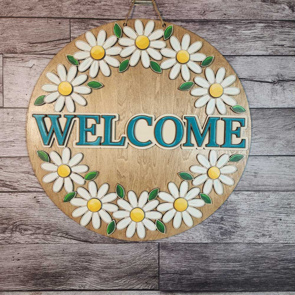 Daisy Welcome Wall Hanger