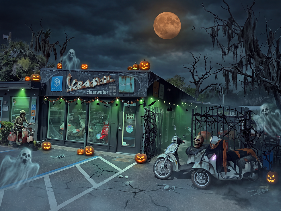 Vespa Clearwater: Coffee & Croissants Open House - Let's Get Spooky