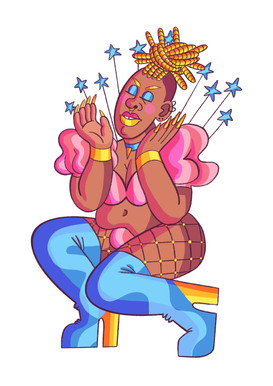 Sunny, Character Concept Art for a Graphic Story Project