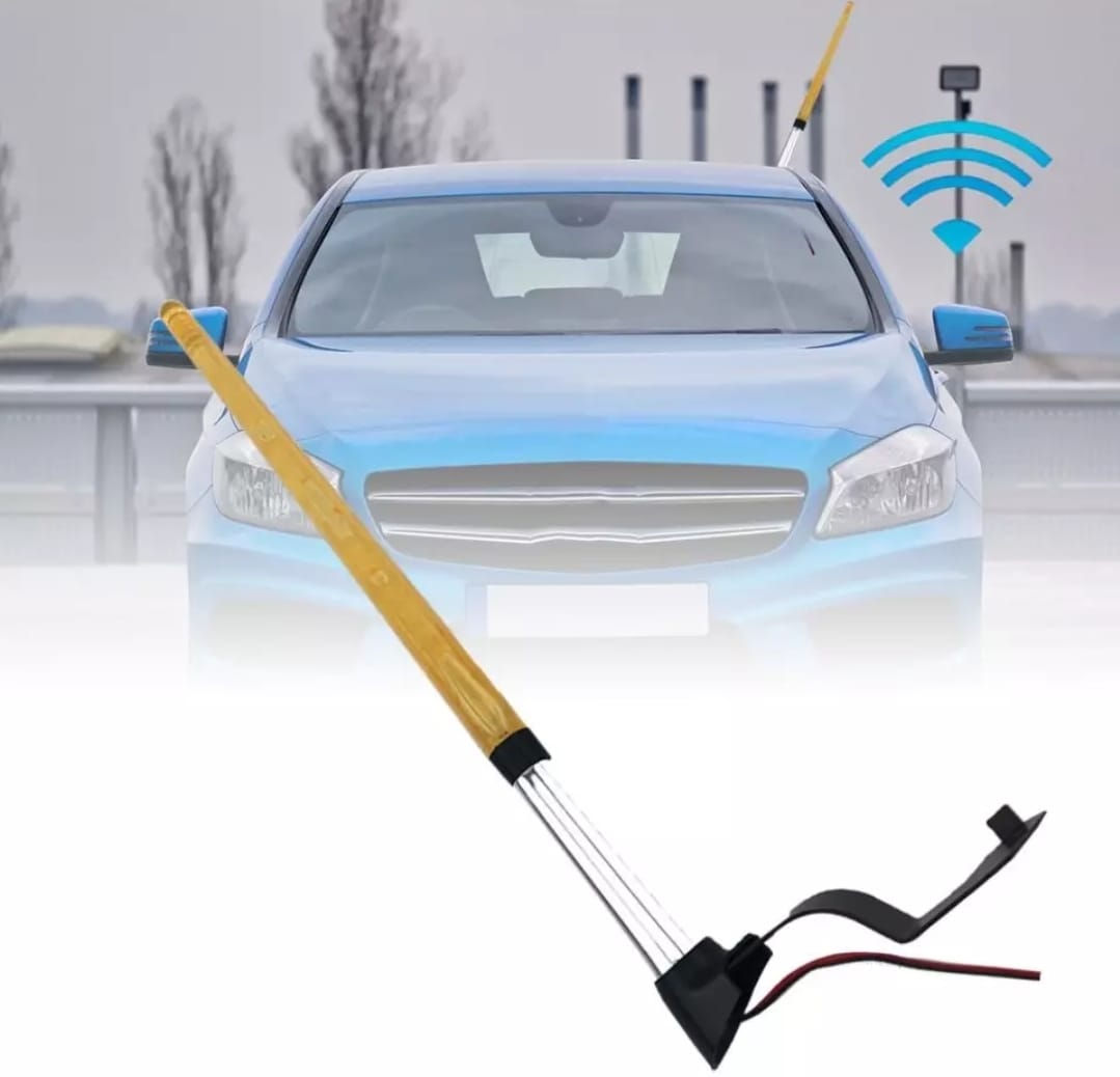 Antena de luz LED Tenue Universal para coche, señal de Radio ajustable AM FM