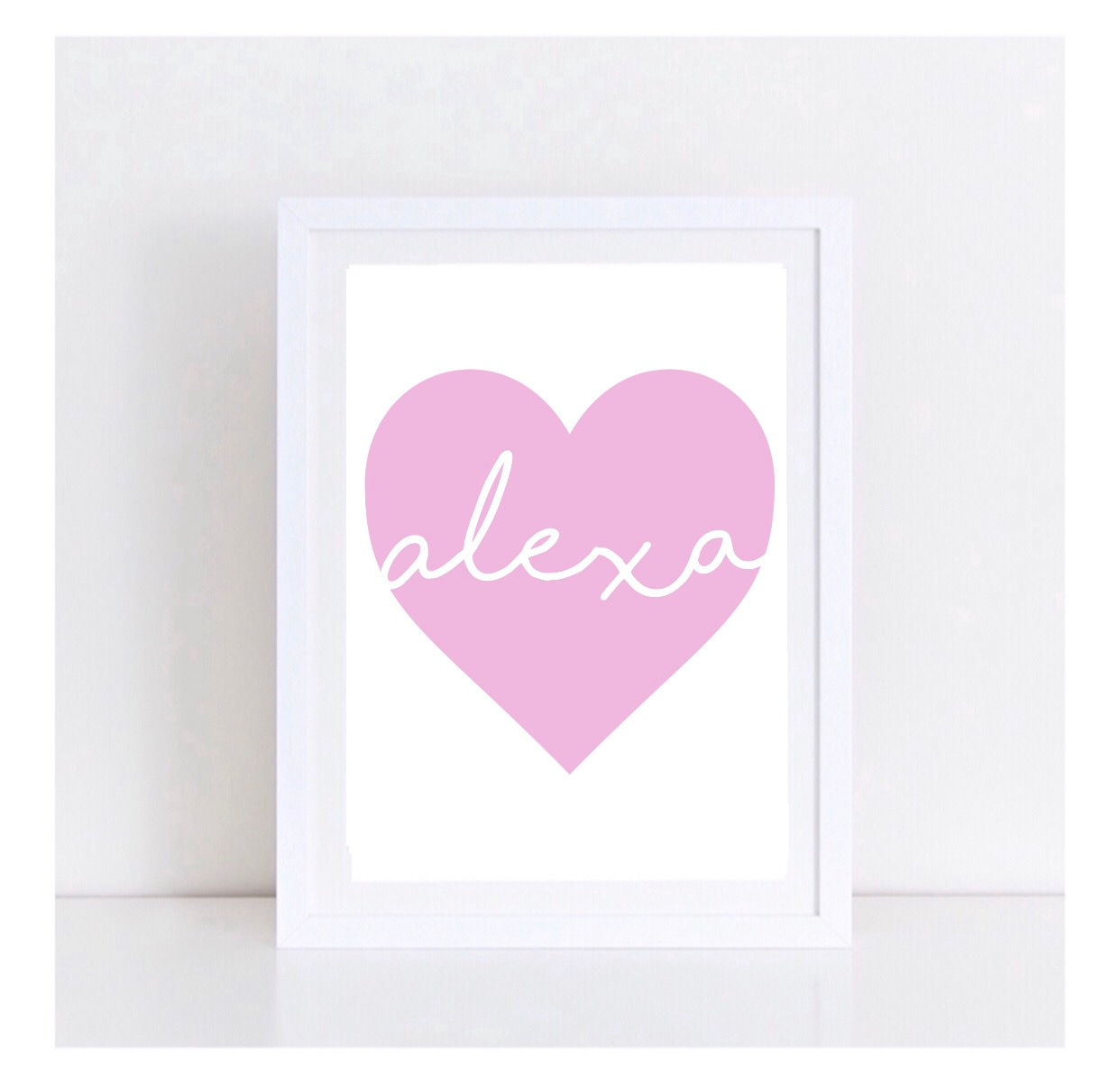 HEART NAME PRINT