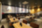 Japanese wall murals at Poke Aya restaurant in Virginia.