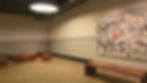 Abstract art on canvas at Pioneer building.