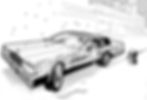 Convertible Cadillac Sketch