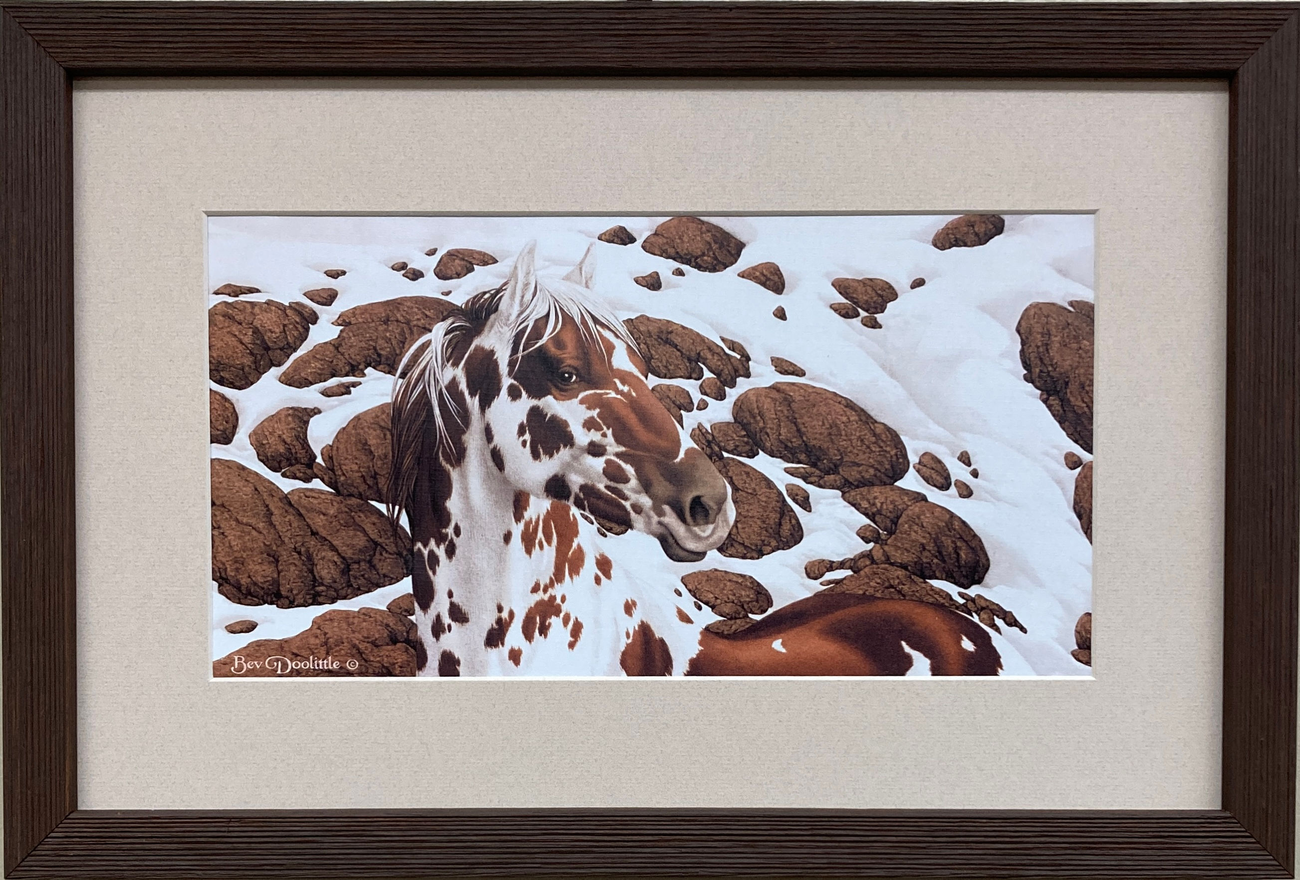 Bev Doolittle "Hide and Seek 3" Newly FRAMED American Art Horse