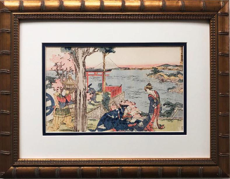Katsushika Hokusai "Woodcut" 1806 New Custom Framed Asian Art